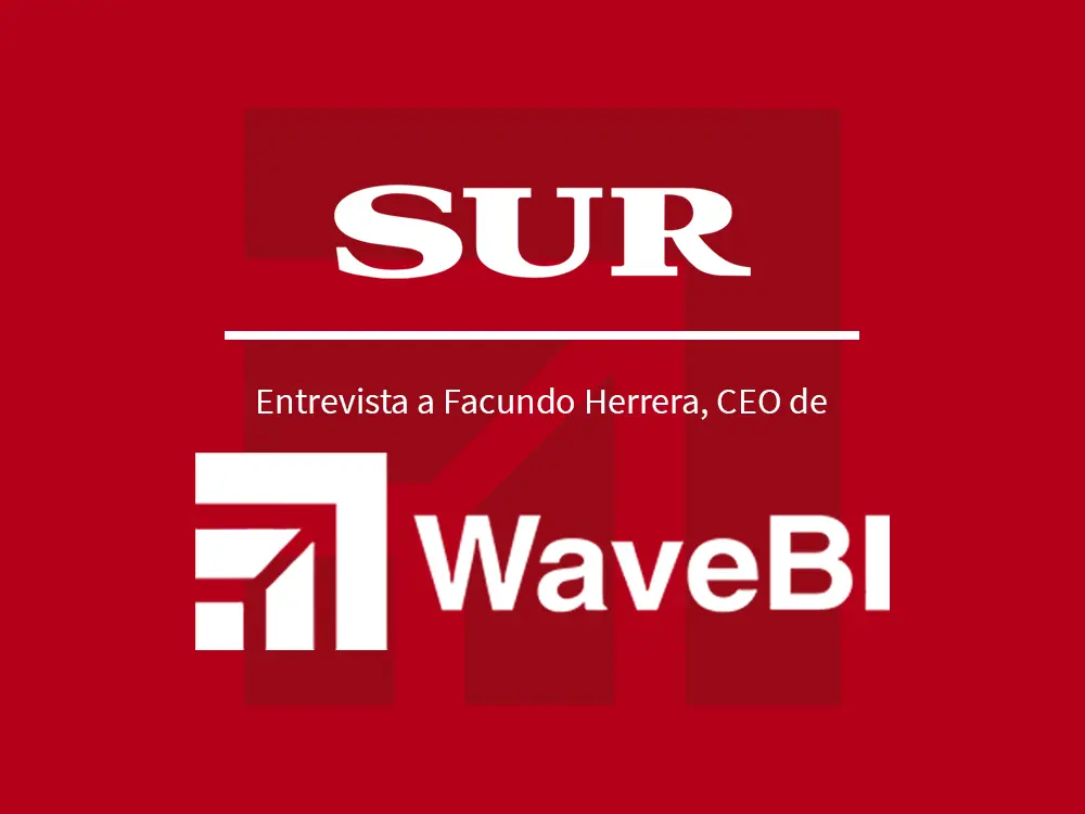 Portada de entrevista de diario Sur a Facundo Herrera, CEO de WaveBI