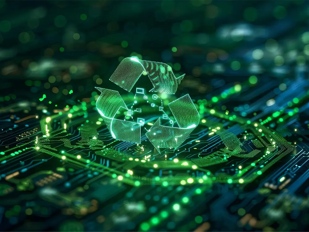 Banner de artículo sobre Cómo la Inteligencia Artificial está revolucionando el sector del reciclaje
