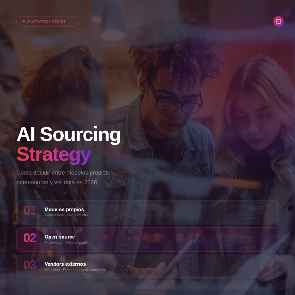 AI sourcing strategy: cómo decidir entre modelos propios, open-source y vendors en 2026